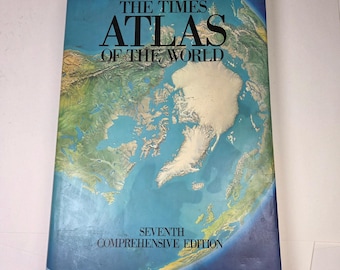 Atlas del mundo de The Times, 7.ª edición completa, tapa dura, 1985 (Mapa)
