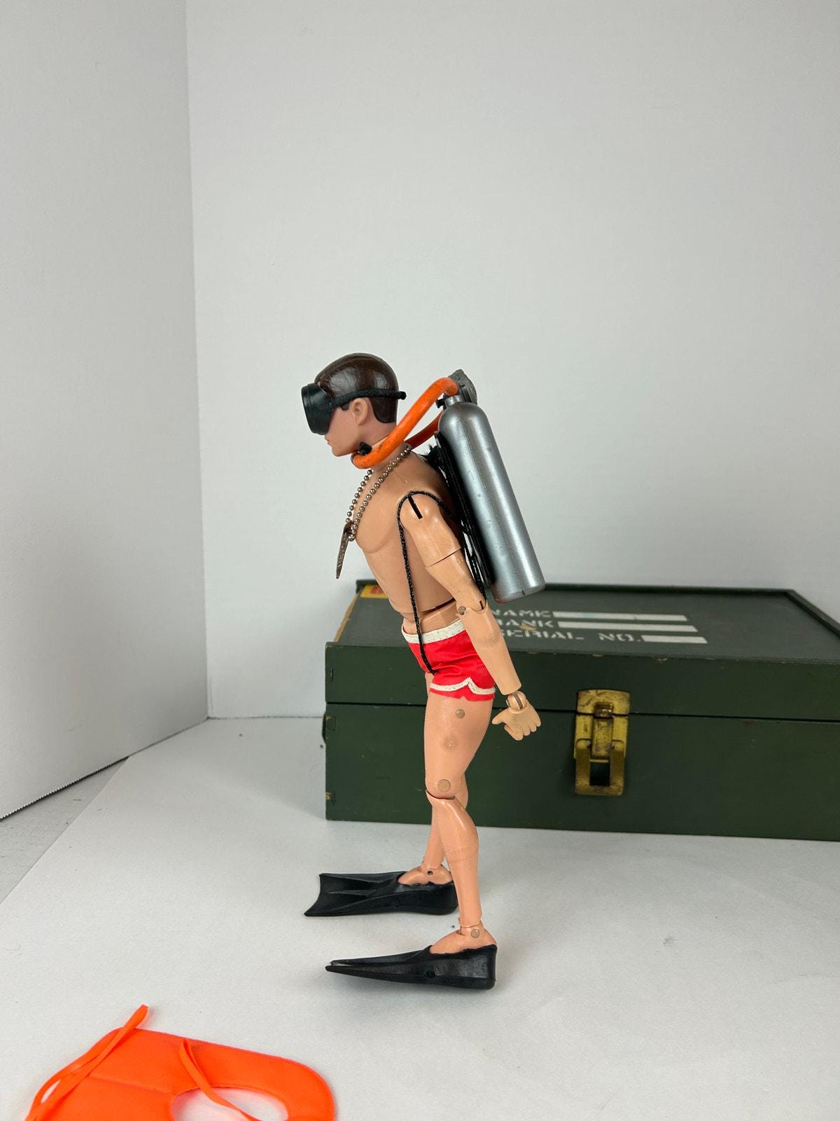 G.I. Joe 1970s Sea Rescue Lot Complete Figure Gear Footlocker