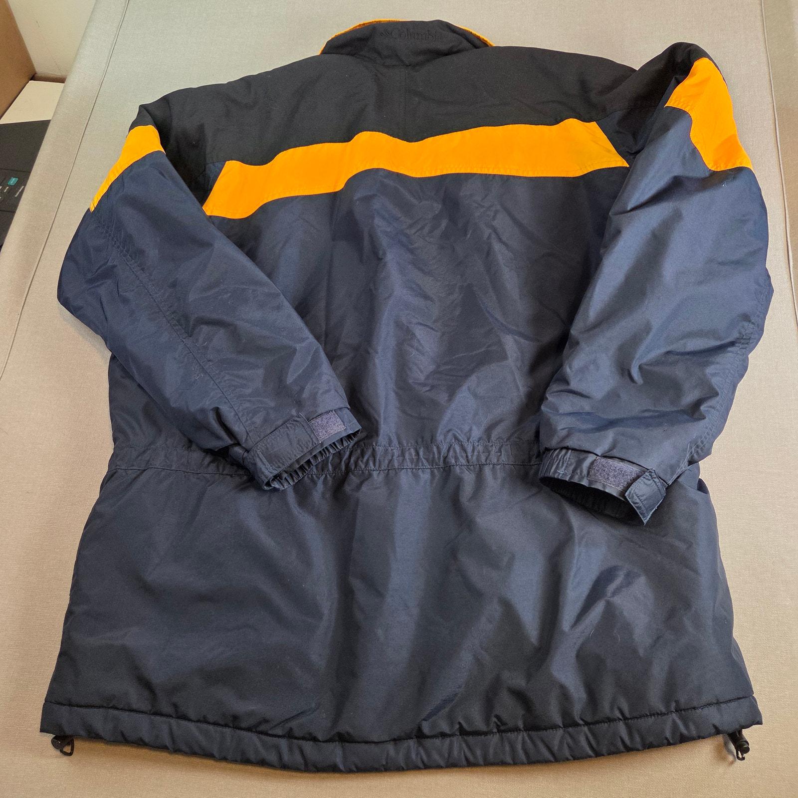 Columbia Sportswear Vintage 90s Parka Jacket Men's L Navy Yellow