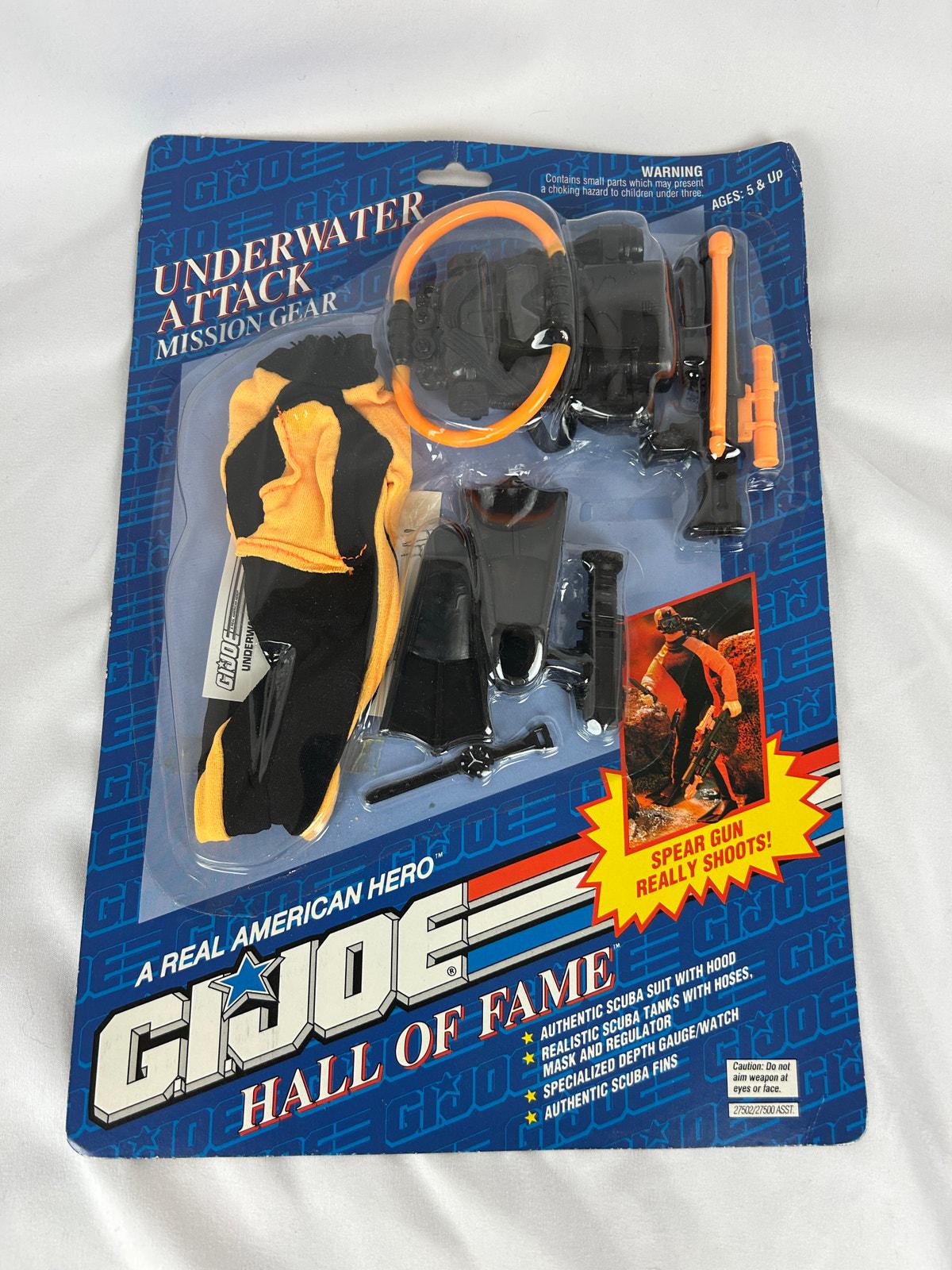 G.I. Joe Hall of Fame Underwater Attack Mission Gear Set Sealed