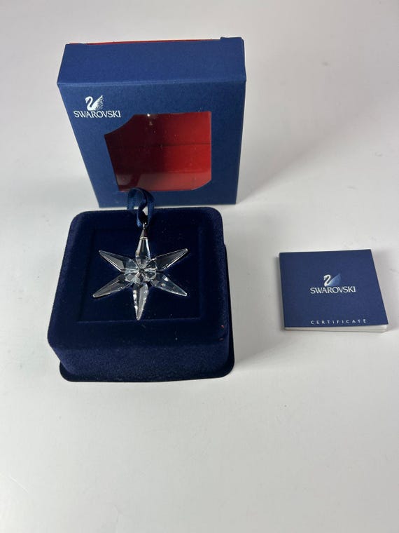 Swarovski 2005 Little Star Ornament W/ Box & Certificate Crystal