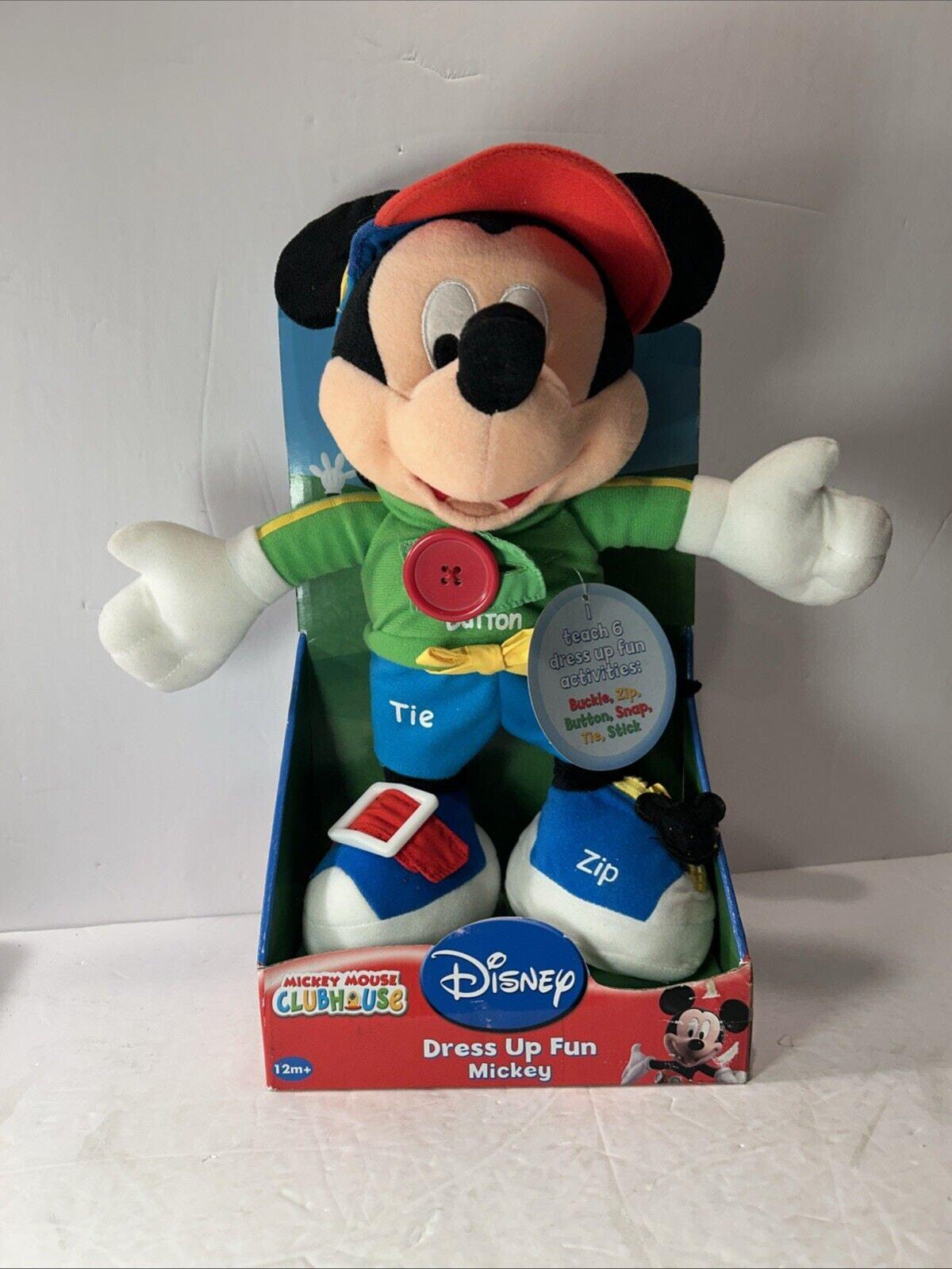 Walt Disney Dress up Fun Mickey Mouse- Buckle, Zip, Button, Snap