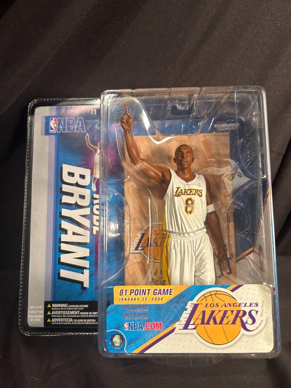 Kobe Bryant 2006 Mcfarlane Series 11, LA Lakers White Uniform 81