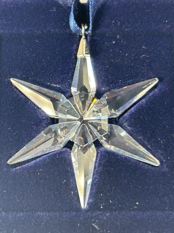 Swarovski 2005 Little Star Ornament W/ Box & Certificate Crystal