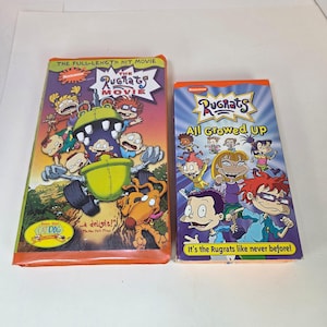 Rugrats VHS Lot - Der Rugrats-Film & alle erwachsenen orangefarbenen Nickelodeon-Tapes