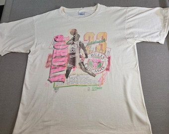 Michael Jordan Chicago Bulls Vintage Salem Sportswear T-shirt XL jaren 80 MVP VS