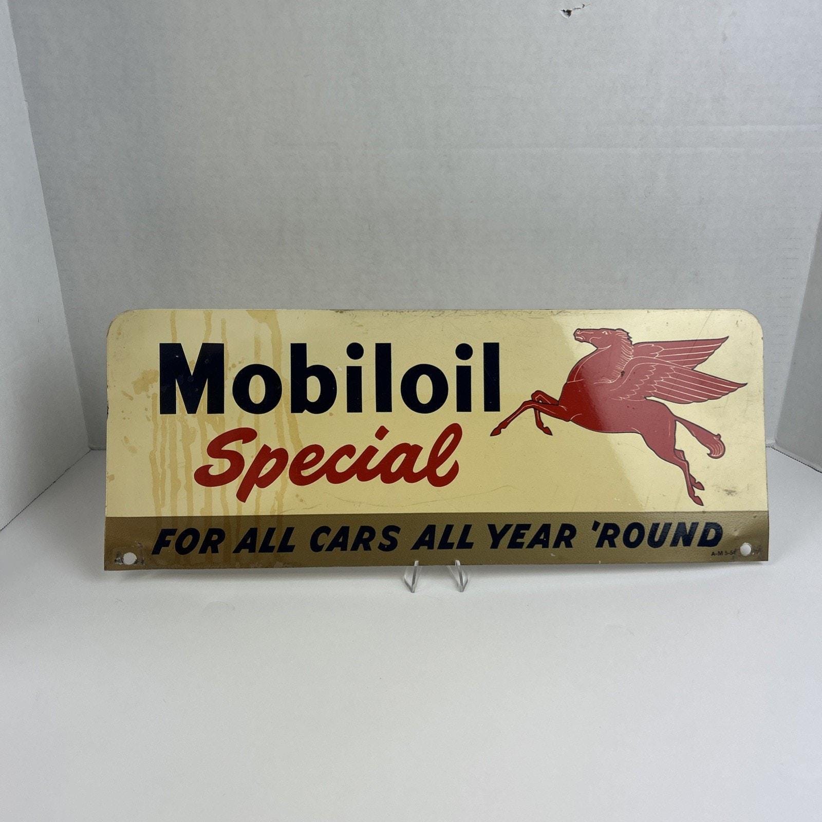 Vintage Mobiloil Special Advertising Sign 18