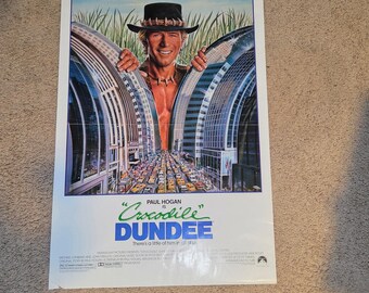 オリジナル 1986年 クロコダイル・ダンディー 映画ポスター 1枚 ポール