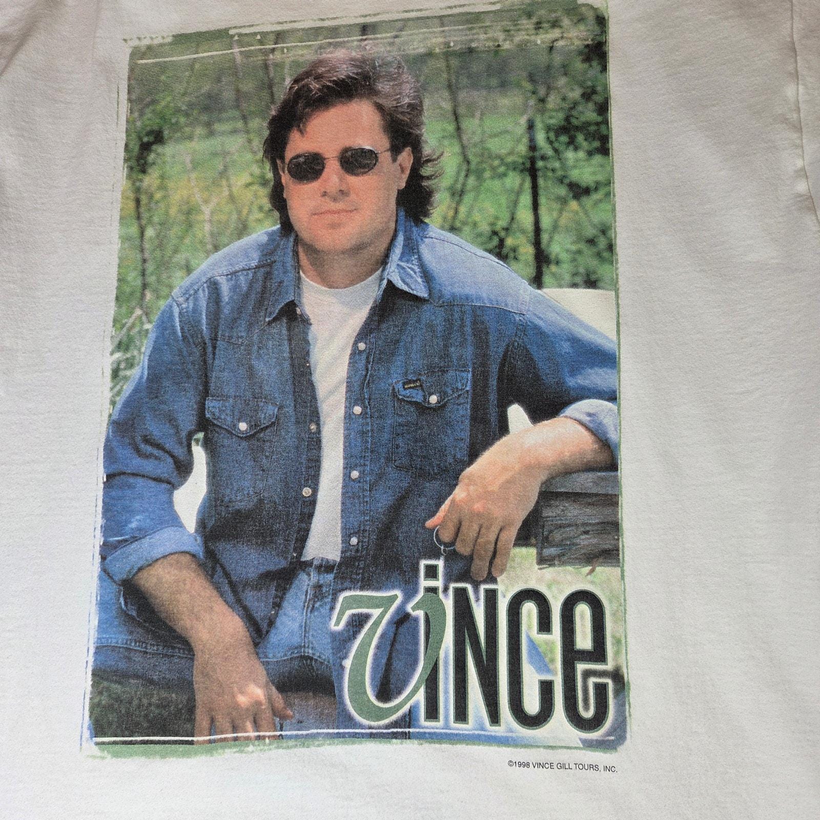 Vince Gill 1998 Tour T Shirt Vintage Country Music XL Fruit of the