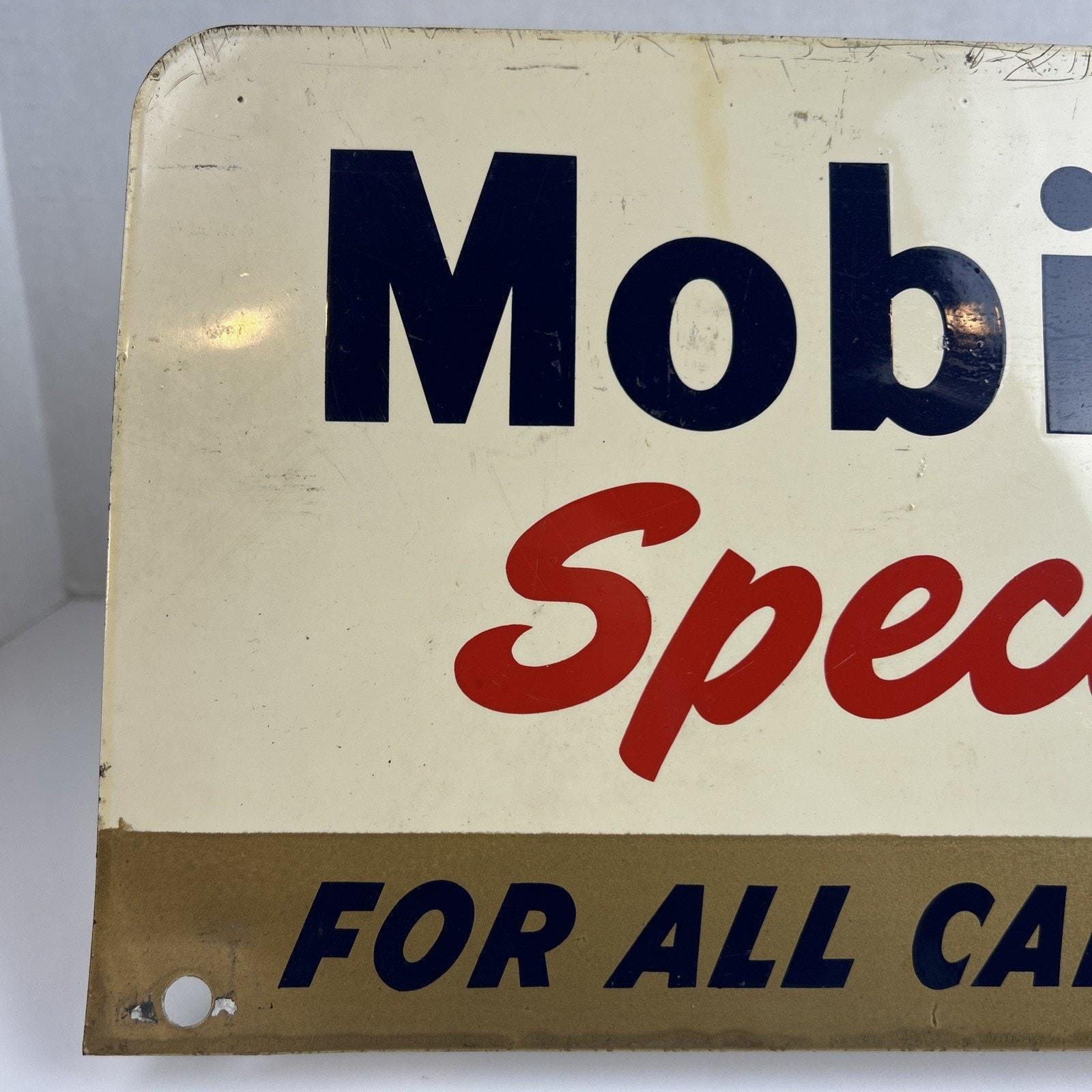 Vintage Mobiloil Special Advertising Sign 18