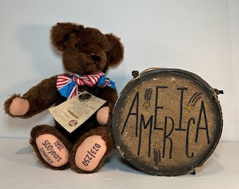 Hermann Mohair Teddy Bear for America 1492-1992 LE 23/250 W/coa