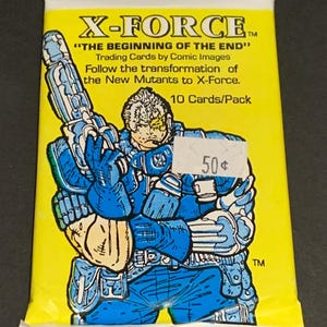 1991 Comic Images Marvel X-Force Beginning of the End Sealed Pack