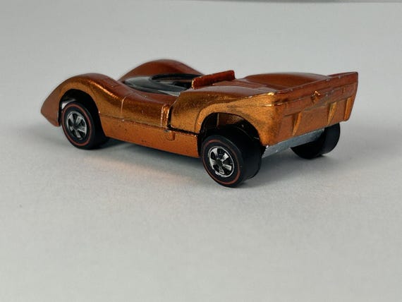 Vintage Hot Wheels 1969 Mclaren M6A Redline Diecast Car W/button