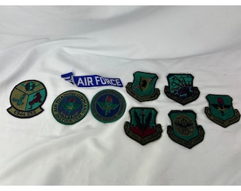 Lote de parches antiguos de la Fuerza Aérea de los Estados Unidos ATC SAC 6944 ESS Comando de Instructores