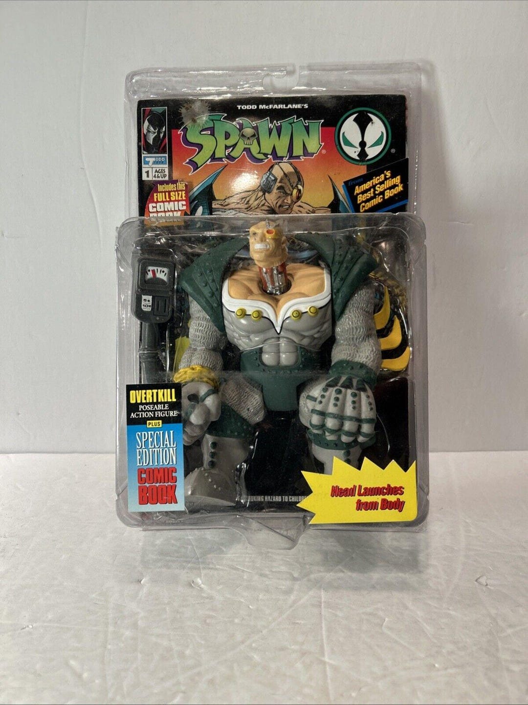 1994 Mcfarlane Spawn OVERTKILL Action Figure With Special