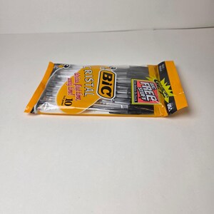 Vintage 1997 BIC Cristal Black Ballpoint Pens NOS 10 Pack Sealed Made in USA image 4