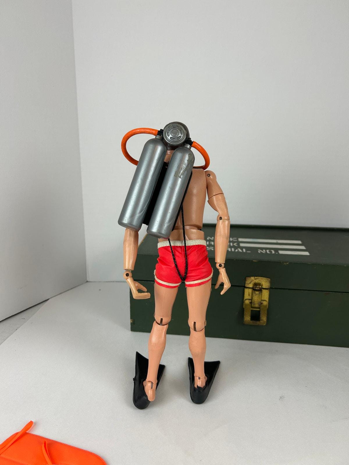 G.I. Joe 1970s Sea Rescue Lot Complete Figure Gear Footlocker