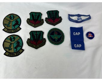 Lote de parches del Comando Aéreo Táctico de la USAF CAP NPA Entrenamiento Aéreo 9 piezas