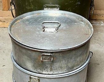 WWII US Army Mermite Food Container 1943/44 SMCO W/ 3 Inserts