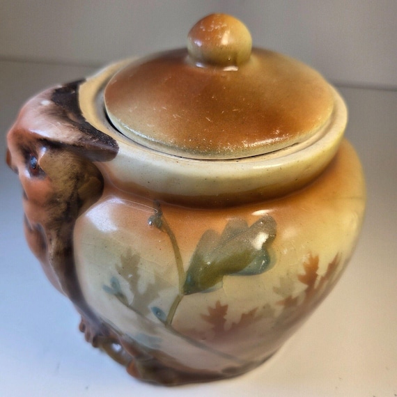 owl tobacco jar Royal Bruxonia Austria Owl Porcelain Tobacco Jar Humidor With Lid Vintage