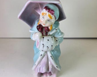 Little Miss Muffet Keramik Figur Made in Japan Vintage Kinderreim 14,5 cm