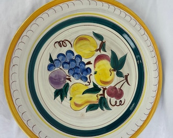 Stangl aardewerk fruitschaal oplader 14 inch handgeschilderd Trenton NJ