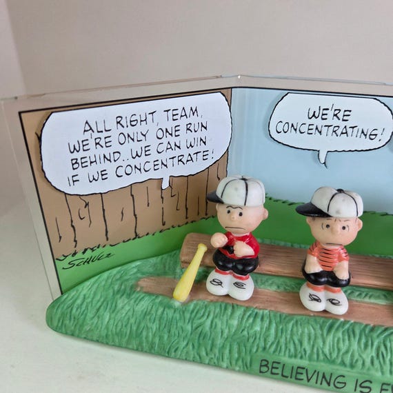 Hallmark Peanuts Gallery the Winning Team Baseball Figurine Snoopy