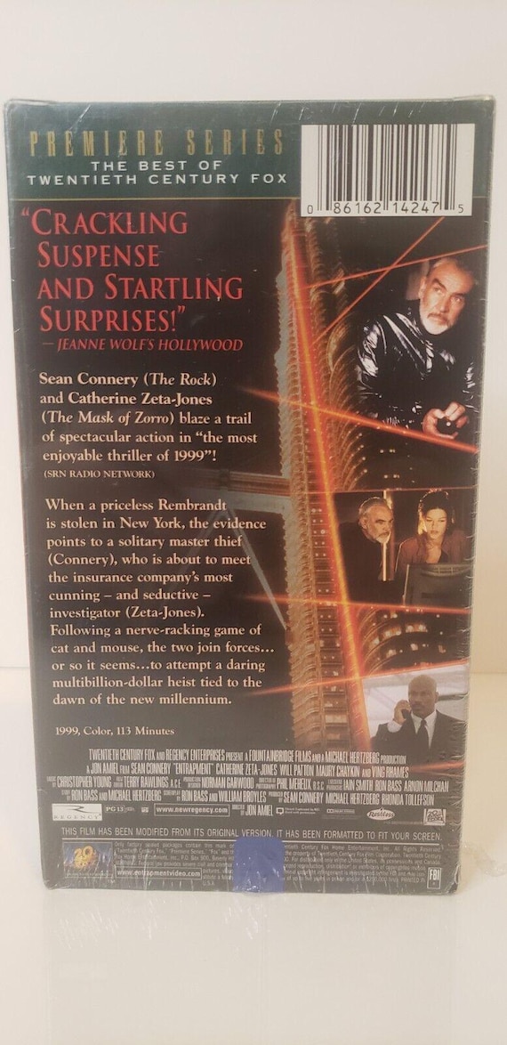 Entrapment VHS 20th Century Fox Premiere Series New Sealed