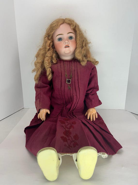Kley & Hahn Walkure 29” Bisque Doll - Blue Sleep Eyes - 4 Teeth