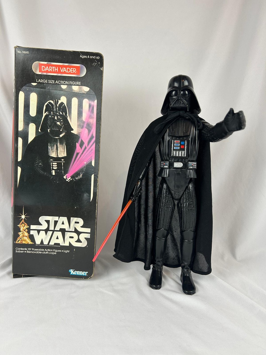 Vintage Kenner Star Wars Darth Vader 15 Inch Action Figure With