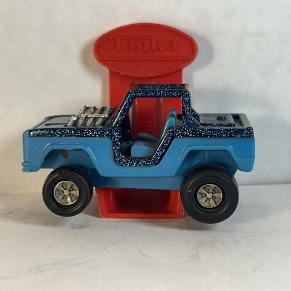 1970s Tonka Totes Ford Bronco Blue Metallic Diecast Mini Jeep W