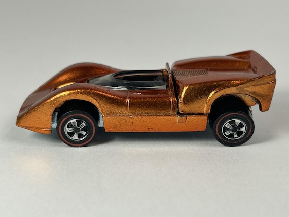 Vintage Hot Wheels 1969 Mclaren M6A Redline Diecast Car W/button