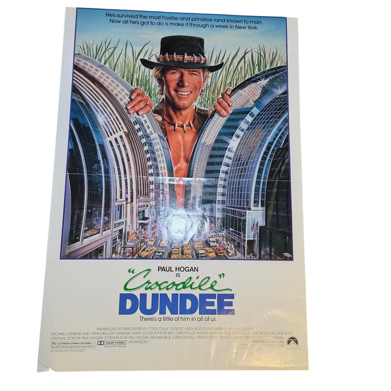 オリジナル 1986年 クロコダイル・ダンディー 映画ポスター 1枚 ポール