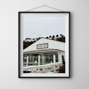 Art de voyage à Malibu, cadeau Malibu, affiche de la ferme de Malibu, impression d&#39;art en Californie, cadeau de voyage, impression d&#39;art, impression d&#39;art pour le salon, affiche esthétique, impressions sympas