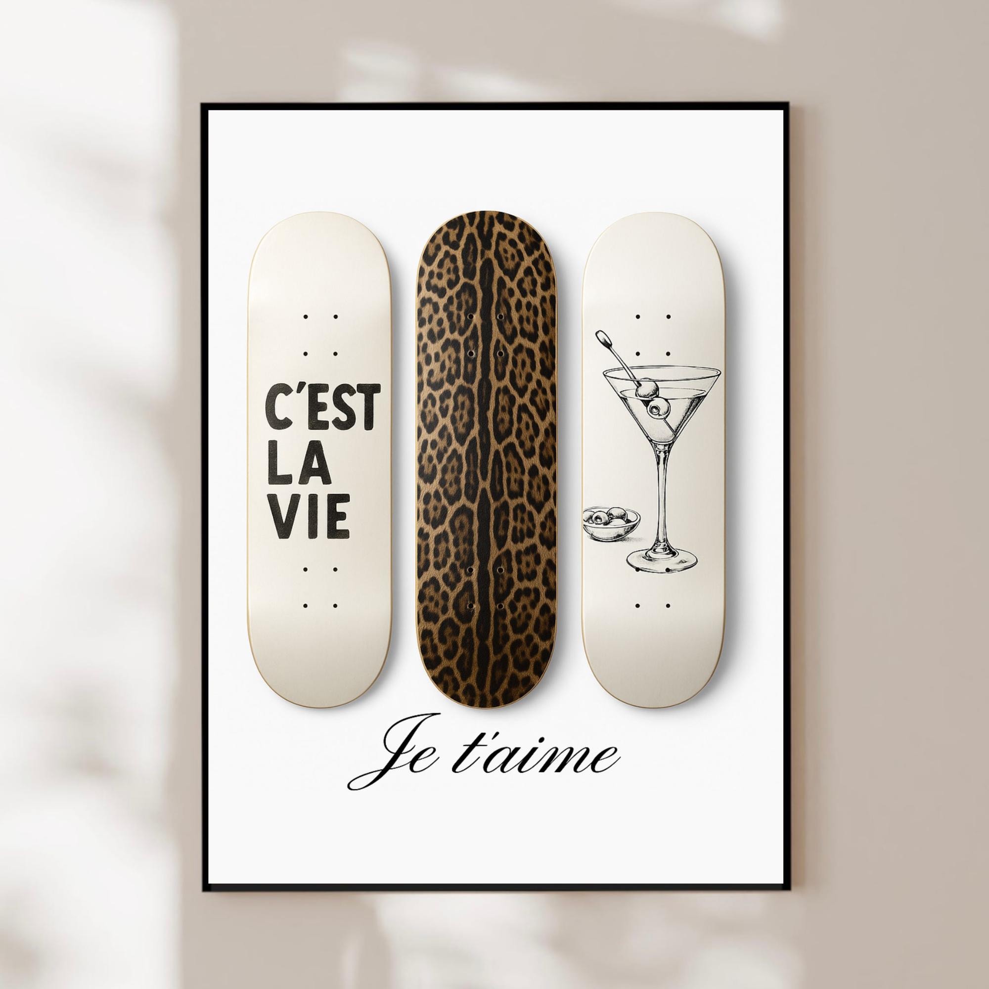 Cool Girl Wall Art C'est La Vie Poster Scandinavian Stockholm