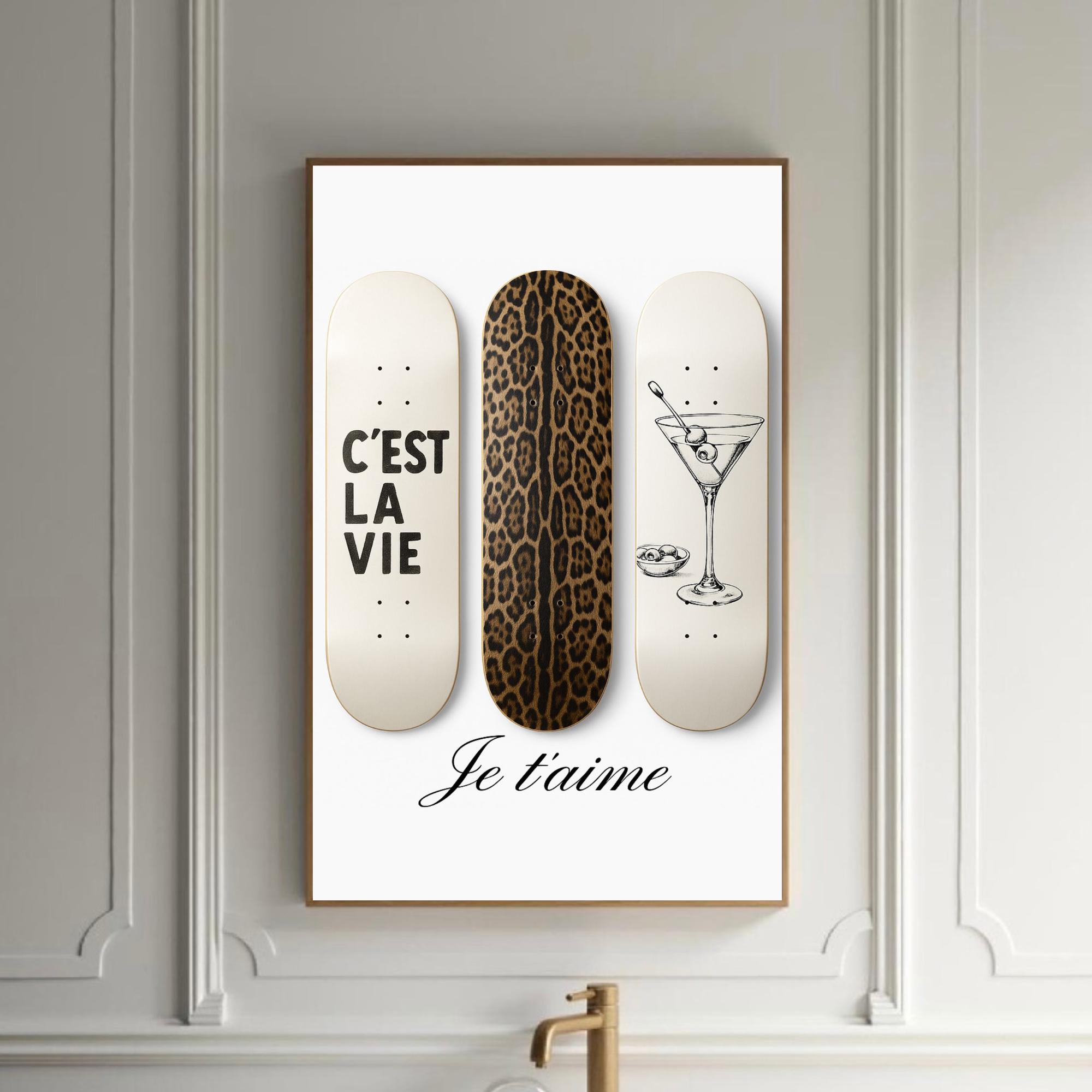 Cool Girl Wall Art C'est La Vie Poster Scandinavian Stockholm