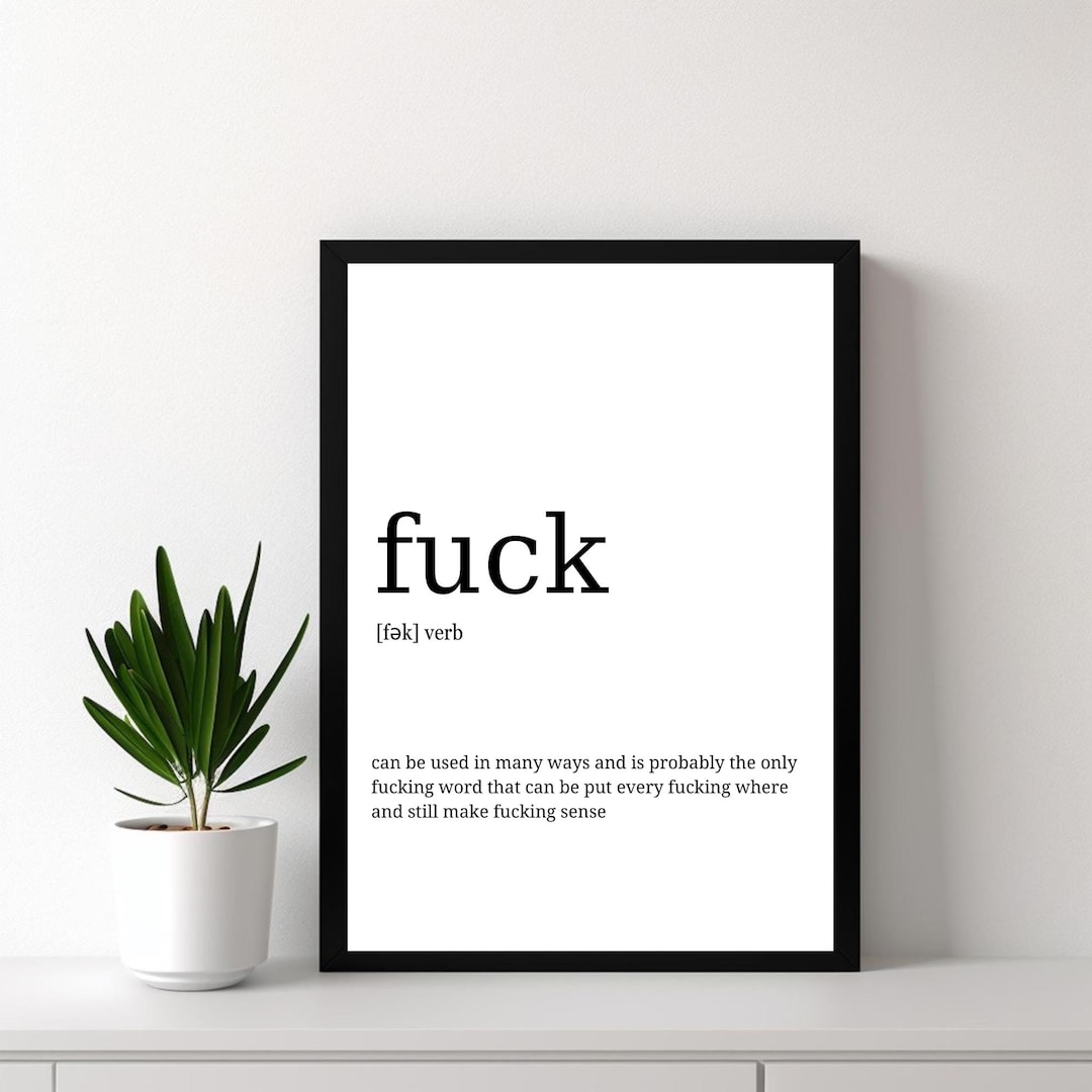 fuck-definition-print-funny-printable-wall-art-dictionary-poster