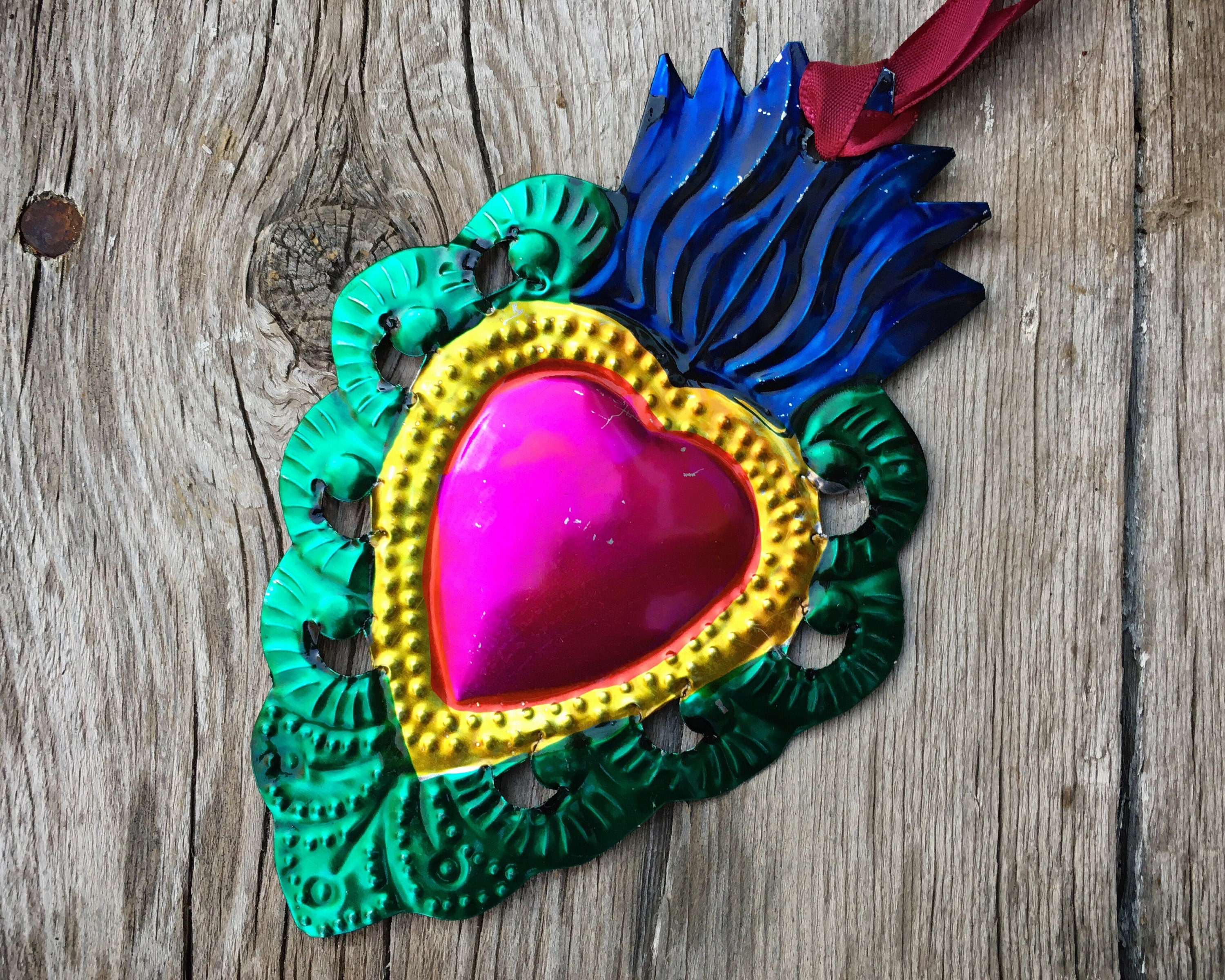 Tin Heart Ornaments