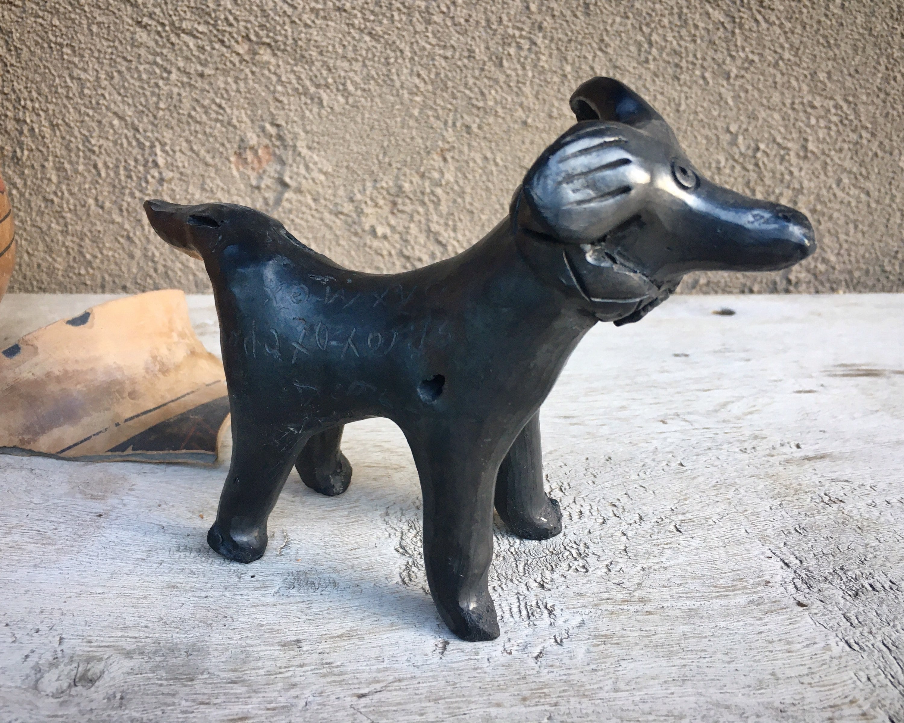 Figurines Art & Collectibles Sculpture Oaxaca Mexican black pottery dog