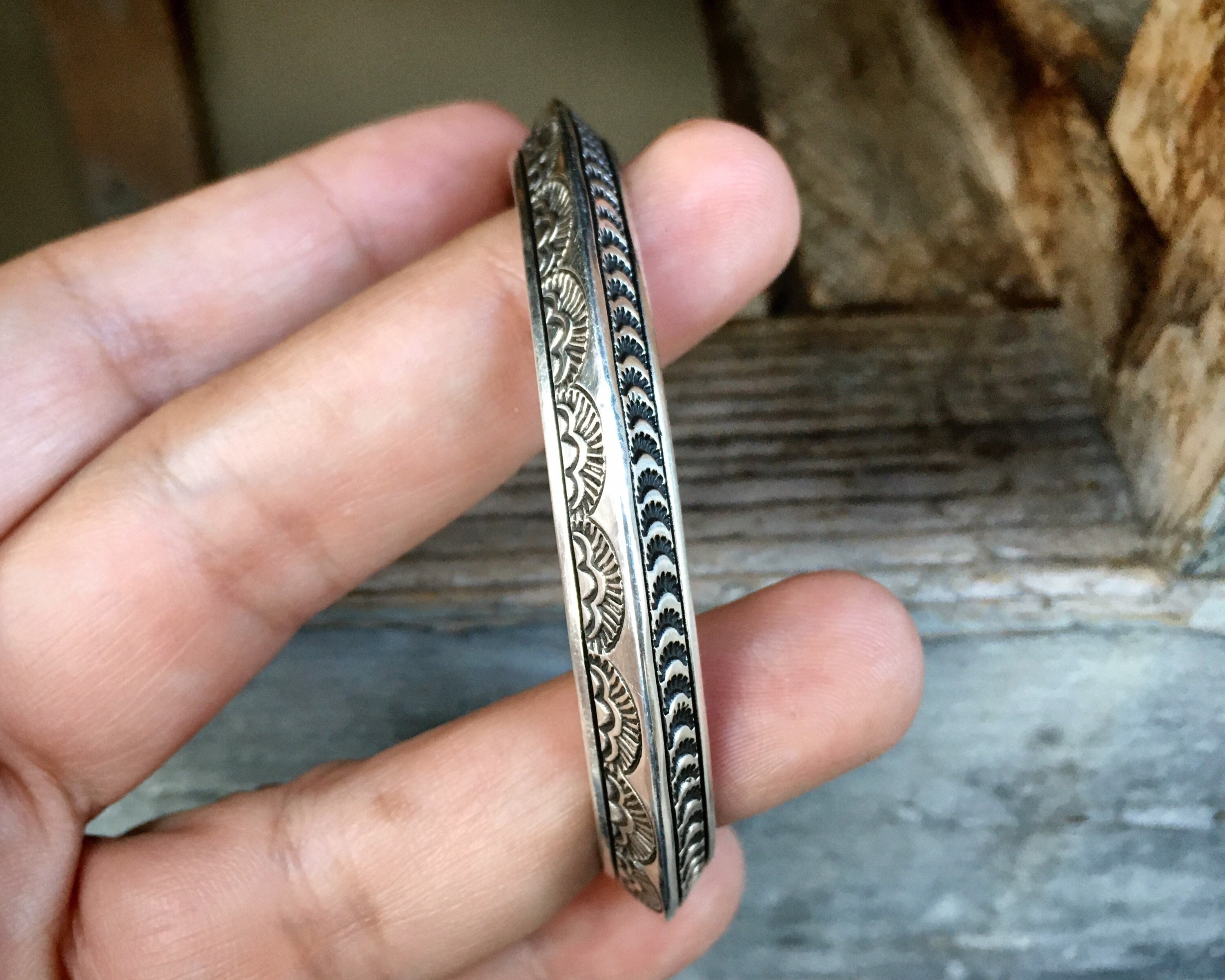 mens navajo silver cuff bracelet