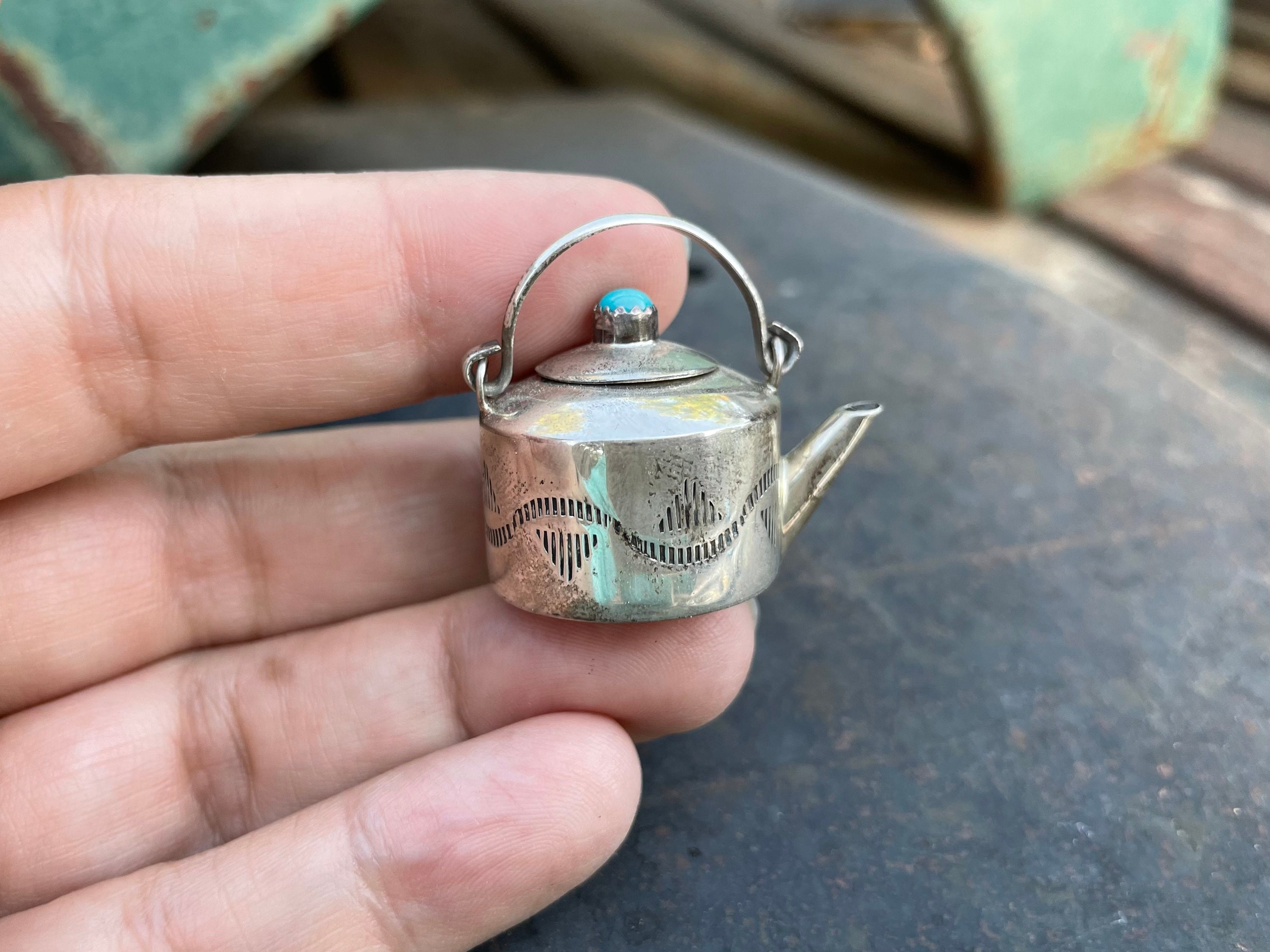 The Best Vintage Navajo Liz Whitman Turquoise Native American Jewelry Silver Pin The Best Vintage Navajo Liz Whitman Turquoise Native American Jewelry Silver Pin