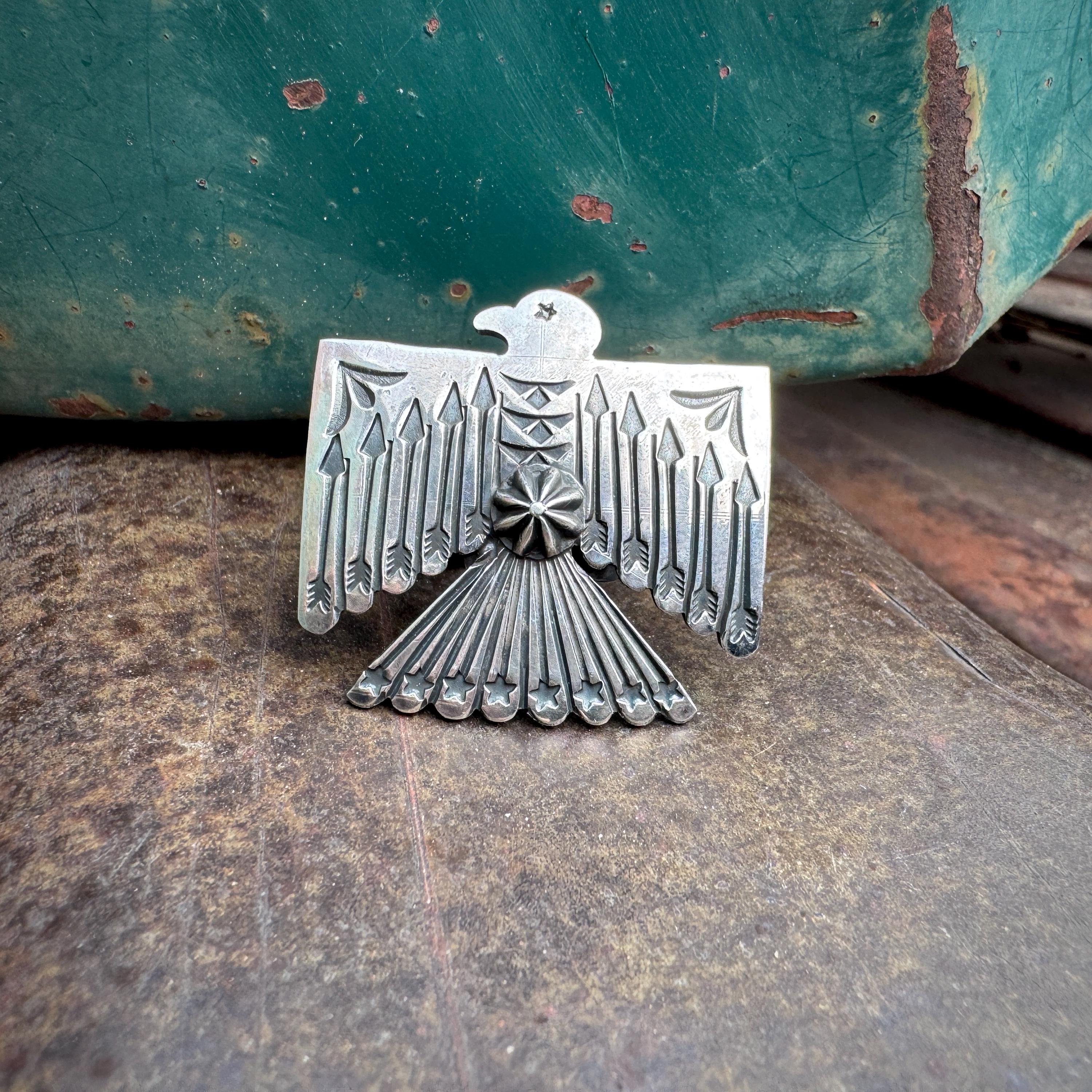NANA様 SUNSHINE REEVES サンダーバード リング シルバー Navajo Sunshine Reeves Sterling Silver Thunderbird Ring Adjustable