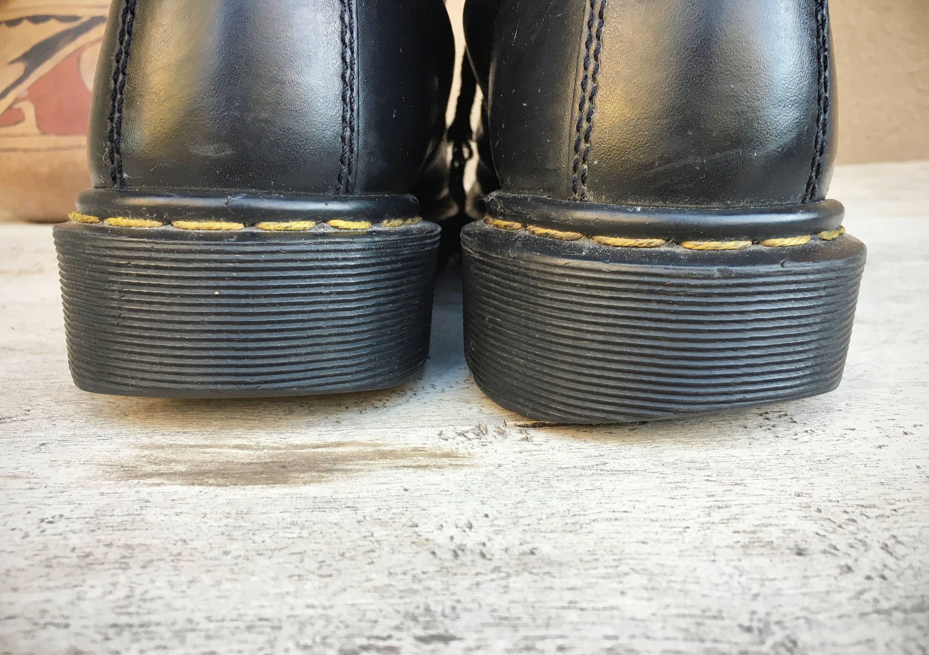 Vintage Doc Martens Made in England 1460 UK Size 10 Men's Black Combat ...