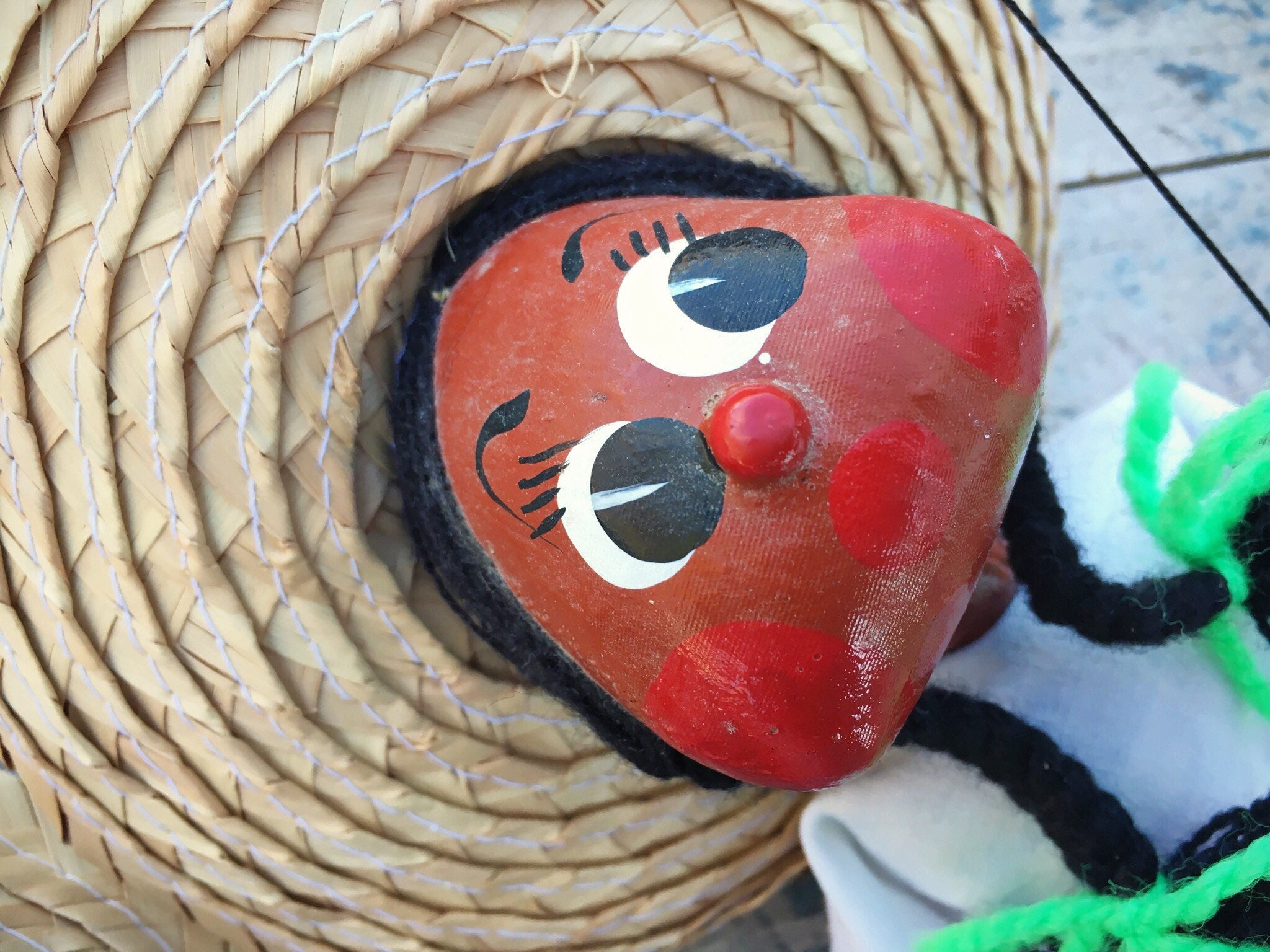 Mexican Man Woman Music Instruments, Mexican Puppet Folk