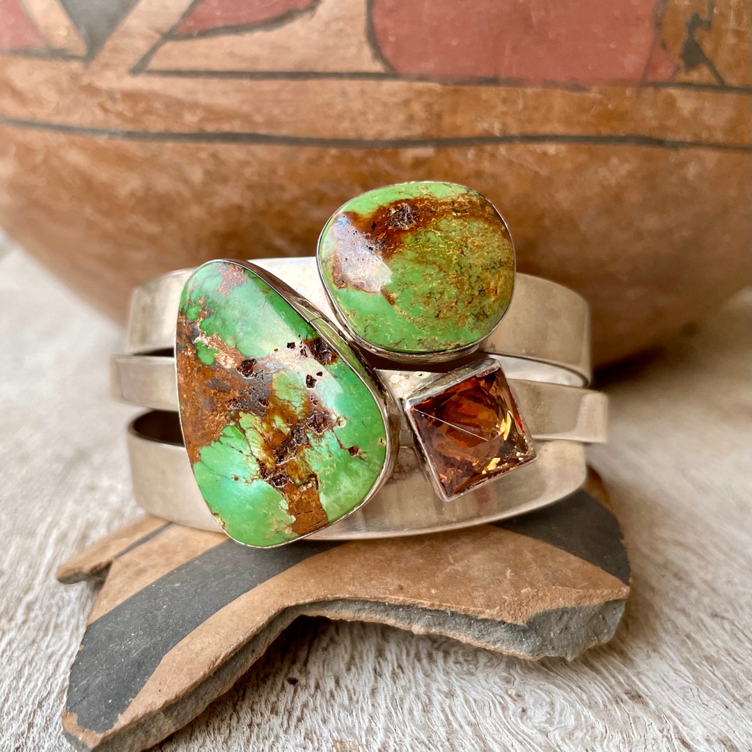 Huge Men's Stamp Work Genius Turquoise Heavy Sterling Silver Native American Navajo Ring Huge Men's Stamp Work Genius Turquoise Heavy Sterling Silver Native American Navajo Ring