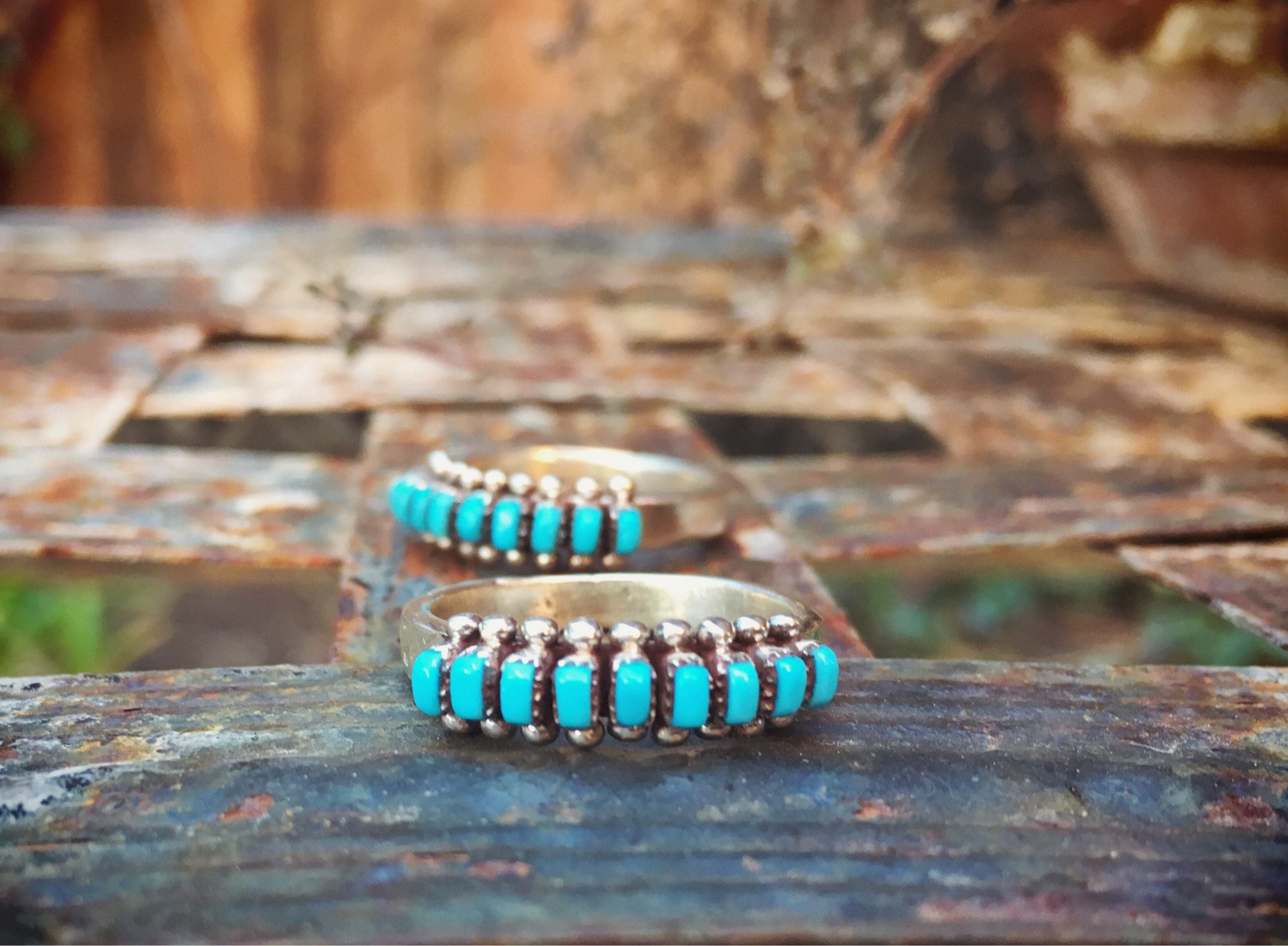Turquiose Ring for Women Zuni Jewelry, Native American Indian Ring