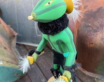 Hopi Artist John Poleahla Sr. Squash Kachina Katsina, Circa 1980s, Carved Painted Wood