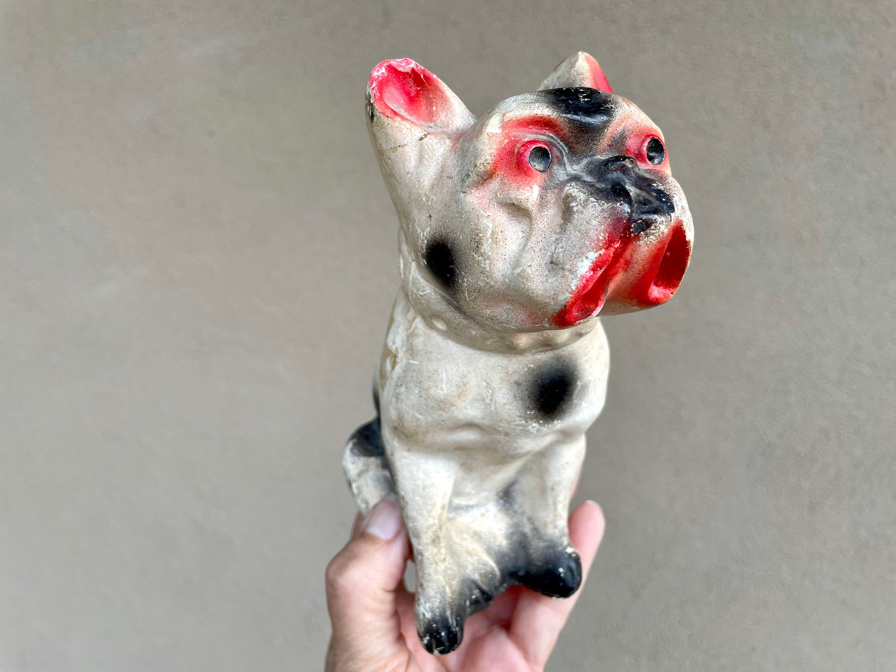Vintage French Bulldog Carnival Chalkware Fair Prize (Chips Vintage French Bulldog Carnival Chalkware Fair Prize (Chips