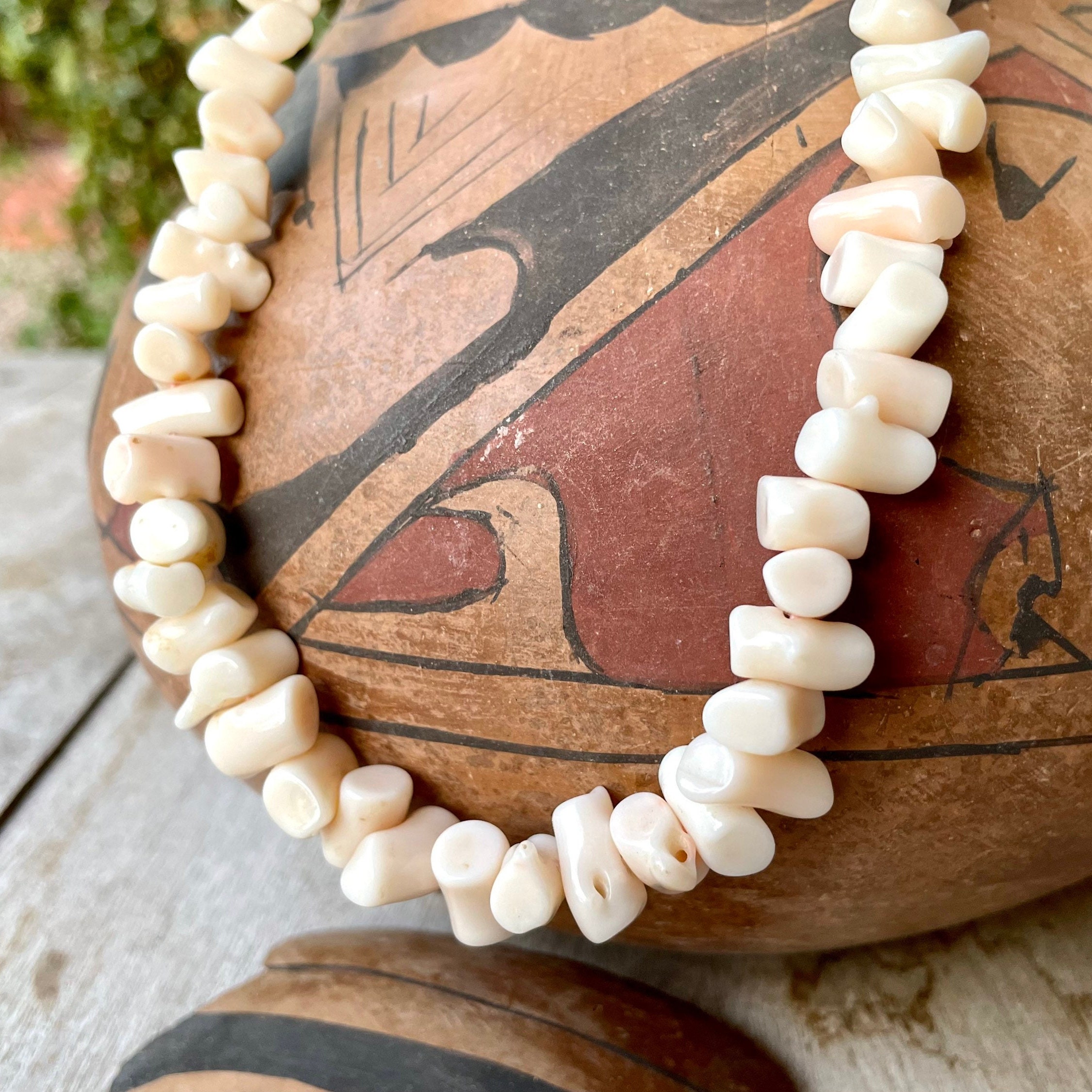 Vintage Chunky White Branch Coral Necklace Approx 26, Natural Free Form,  Navajo Jewelry