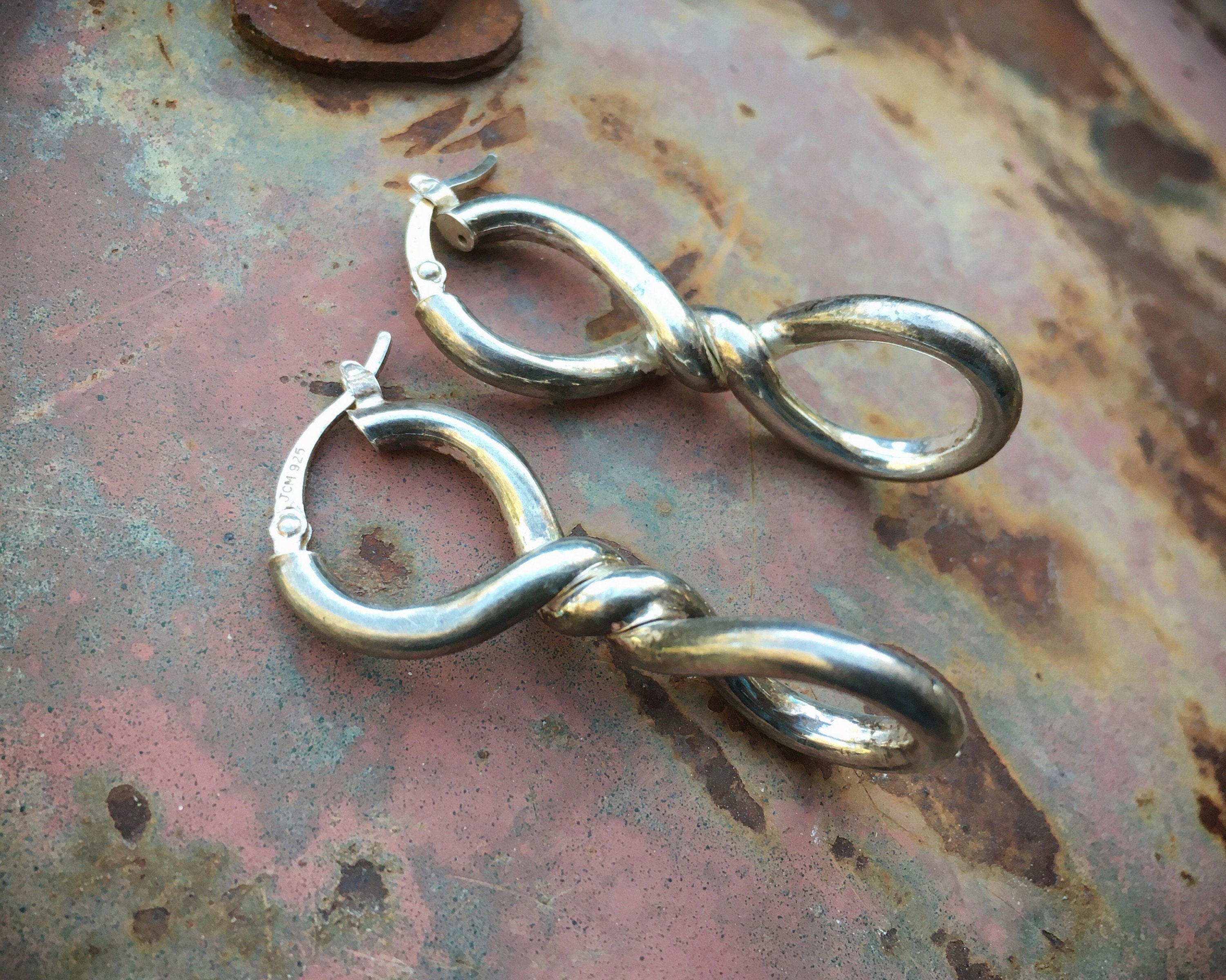 Sterling Silver Twist Earrings for Women by Jacmel Jewelry of New York ...